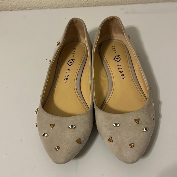 katy Perry Grey Suede The Bella Ballet Flats Size 7 - Picture 2 of 8
